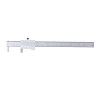Jiawu Calibre Vernier Cruzado Paralelo de Acero Inoxidable de 0-200 Mm con Aguja de Carburo, Dual en Pulgadas Métricas