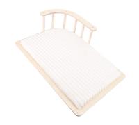 Jiawu Cama Elevada de Madera para Gatos con Valla, Cojín Suave y para Gatos, Perros Pequeños, Fácil y Limpio, sofá Cama para para Relajarse Jugar, Adecuado para Mascotas de Todos los Tamaños Formas