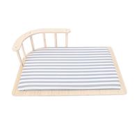 Jiawu Cama Elevada de Madera para Gatos con Valla, Cojín Suave y para Gatos, Perros Pequeños, Fácil y Limpio, sofá Cama para para Relajarse Jugar, Adecuado para Mascotas de Todos los Tamaños Formas