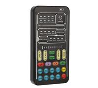 Jiawu Cambiador de Voz, 8 Cambios de Sonido 8 Efectos de Sonido Mini Tarjeta de Portátil, Mini Cambiador de con Interfaz de 3,5 Mm para Teléfono Móvil, Computadora, Tableta, Juego, Transmisión en