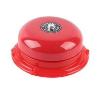 Jiawu Campana de Alarma contra Incendios de Metal de 4 Pulgadas, 100 DB, Campana Eléctrica de Golpe Interno de 12 V CC con Carcasa Galvanizada para Pared y Techo, Ruidosa y Confiable (12V)
