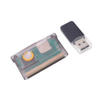 Jiawu Cartucho de Juego Apto para Consola de Juegos, Cartucho Flash Universal, Capacidad Máxima 2 GB, Tarjeta de Memoria Flash para SP para para IDS para para NDSL para Sistemas de (Negro
