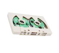 Jiawu Cinta de Casete de Sonido de Metal de Doble Cara para Grabación de Música, Cinta de Grabación Precargada de 50 Minutos, Adecuada para Rock e Indie, ABS, Aleación de Aluminio