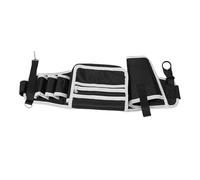 Jiawu Cinturón de Herramientas, Organizador de Herramientas de Cintura Oxford 1680D Multifuncional, Resistente, Bolsa de Trabajo con Portabotellas, Tira Reflectante para Electricistas, Carpinteros,