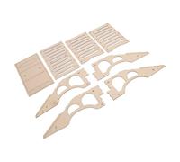 Jiawu Coche Trepador de Control Remoto, Puente de Madera, Rampa de Obstáculos Plegable Desmontable para SCX24 FCX24 1/18 1/24 RC, Coche de Control Remoto Simulado