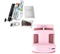 Jiawu Colorido LED Kids Microscopio Digital 200x Amplementación Hommalina -Microscopio Telescopio para Sistemas Educativos (PINK)