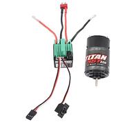 Jiawu Combo de Motor Cepillado ESC, Motor Cepillado 550 320A, Juego de Controlador de Velocidad Electrónico Impermeable, Kit ESC de RC con Enchufe para RC Crawler Car Boat AXIAL HSP