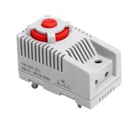 Jiawu Controlador de Temperatura Mecánico Rango de Temperatura Ajustable Interruptor NC, Fácil Instalación Soporte de Montaje en Rieles DIN, para un Control Seguro del Calentador