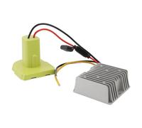 Jiawu Convertidor de Voltaje de 12V, Amplia Compatibilidad, Adaptador de Batería de Salida de 240W 20A para Conector de Cable de Luces de Tira LED PBP002 PBP003