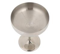 Jiawu Copa de Cóctel de Acero Inoxidable, Copa de Vino de Metal Irrompible de 300 Ml con Aislamiento Frío, para Postre, Yogur, Pudín de Caramelo