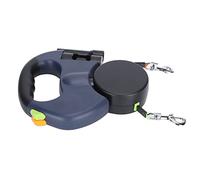 Jiawu Correa Doble para Caminar para Mascotas, Correa Retráctil para con Cuerda de Nailon Reflectante, Rotación de 360°, sin Torsión, 2 Perros, Linterna LED para Seguridad Nocturna, 9.8 Pies