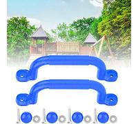 Jiawu de Seguridad de Plástico para Patio de Juegos para Niños, Antideslizante, Resistente, Accesorios de Columpio para Niños para Pared de Escalada, Casa en el árbol, Juegos en Interiores y (Blue)