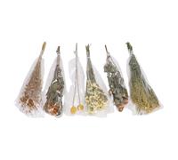 Jiawu Decoración Hecha a Mano de Jaula de Flores para Mascotas para Hábitat de Animales Pequeños, Ropa de Cama Relajante y Refrigerios, 6 Paquetes