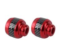 Jiawu Deslizadores del Marco de la Horquilla Delantera de la Motocicleta, Protectores contra Choques de Fibra de Carbono Deslizadores del Marco de la Horquilla, Protector contra Choques de la (rojo)