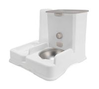 Jiawu Dispensador Automático de Agua para Alimentos para Mascotas, Gran Capacidad, Cuenco Doble, Uso Conveniente para Gatos y Perros, Material Plástico Saludable