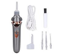 Jiawu Dispositivo eléctrico de succión de oídos, aspiradora eléctrica portátil Limpiador de oídos Limpiador de oídos Removedor de Cerumen con luz LED para eliminación de Cerumen (Negro)