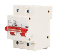 Jiawu Disyuntor de CC 2P 100A 1000V Disyuntor en Miniatura Montaje en Riel DIN para Solar Fotovoltaico, Capacidad de Ruptura 10KA, Protección contra Sobrecarga y Cortocircuito, Retardante de Llama