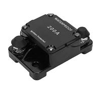 Jiawu Disyuntor, Portafusibles de Reinicio Automático a Prueba de Agua con Detección Automática Recuperación Manual para Sistemas Audiovisuales de Camiones Marinos Automotrices DC12 24V 50A 60A 80A