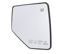 Jiawu El Vidrio del Espejo Retrovisor Lateral con Calefacción Descongela y Desempaña Eficientemente para Mountaineer Base 2007-2010, Estándar Original OEM, Reflejo Cristalino para una Conducción