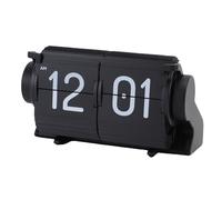 Jiawu Elegante Guardia Automático de Corte con Alarma y Calendario para la Casa en la Oficina, Reloj Mecánico (Black)