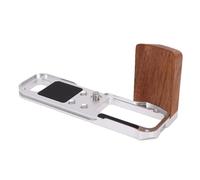 Jiawu Empuñadura de Cámara en Forma de L Adecuada para X100VI Diseño Ligero de Aleación de Aluminio con Cómodo Agarre de Madera para Filmar