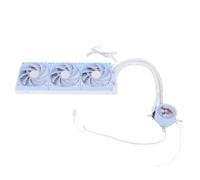 Jiawu Enfriador Líquido de CPU ARGB de Alto Rendimiento Fácil Instalación Ventilador de bajo Ruido para Configuración de Juegos 120 Mm Azul y Blanco