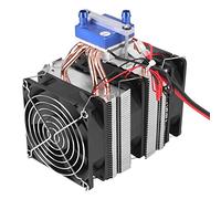 Jiawu Enfriador Termoeléctrico de Agua Semiconductor, de Refrigeración de 120 W 180 W con Tubo de Cobre para Pecera, Kit de Bricolaje para Acuario 30 L-40 L (120W (adecuado para pecera de 30L))
