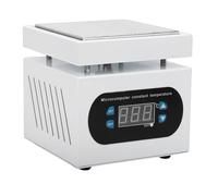 Jiawu Estación de Soldadura de Precalentamiento Eléctrico, Placa Caliente de Microordenador de Placa de 350W, Tubo Múltiple, para Laboratorio Industrial Electrónico, 100x100mm (Enchufe de la UE)