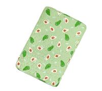 Jiawu Estera para Mascotas, Cojín para Mascotas Lavable a Máquina de Algodón Universal Four Seasons Resistente a los Arañazos para Exteriores (aguacates Verdes 40x30cm/15.75x11.81in