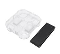 Jiawu Estuche de Almacenamiento de Carga Apto para 2, Estuche Rígido Transparente Resistente a los Arañazos para Protección de Consola de Juegos, Material de PC, Diseño Liviano