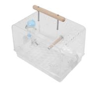 Jiawu Estuche de Transporte para Animales Pequeños, Jaula Portadora de Hámster Antimordeduras, Interior Espacioso para Osos Dorados Enanos, Fácil de Transportar para Aventuras Al Aire Libre