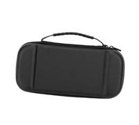 Jiawu Estuche de Viaje y Transporte para Consola de Juegos, Bolsa de Almacenamiento con Diseño de Concha de PU para Consola 2, Antiarañazos, Color Negro para Jugadores (BLACK)