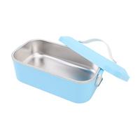 Jiawu Fiambrera Aislante de Acero Inoxidable para Adultos, Contenedor de Alimentos a Prueba de Fugas para Trabajo, Camping, Viajes, Picnics, Lonchera de Acero Inoxidable 304 con Paquete Frío, Azul