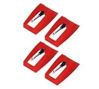 Jiawu Fonógrafo de Aguja del Jugador de Placa Eléctrica de, Vida Larga, para Victrola de Iones, ABS+aluminio, 4pcs