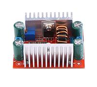 Jiawu Fuente de Alimentación Elevadora DC-DC de 400W, Módulo Convertidor de | Convertidor Boost con salida ajustable, controlador LED para panel solar, entrada de 15 A