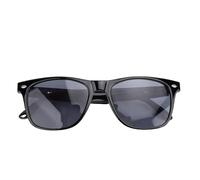 Jiawu Gafas Musicales para Traducción Potente con Lentes UV400 para Luz Azul y Conversaciones Telefónicas (Marco Negro)