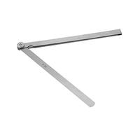 Jiawu Galga de Espesores, Calibre de Separación de Acero Inoxidable de 0,05-0,5 Mm con Marcas Claras, Calibre de Inspección de Precisión para Medición de Ranuras de Soldadura, Herramienta de