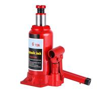 Jiawu Gato Hidráulico de Botella 6T, Gato de Coche Resistente con de 2 Partes, Elevador de Vehículo Portátil para Camión Automotriz SUV