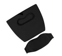 Jiawu Head Ice Pack Wrap, Envoltura de Hielo para la Cabeza Expuesta a los Ojos con Cubierta para los Ojos, Heads Hot Cold Gel Pack para el Hogar, Fibra de Poliuretano de Gel Sólido (BLACK)