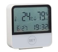 Jiawu Higrómetro Ambiental Termómetro Digital Medidor de Humedad - Pantalla Grande Retroiluminada Modos Ajustables Medidor de Temperatura y Humedad para Interiores, Alta Precisión, Fácil de Leer