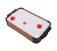 Jiawu Hockey de Mesa, Alivio del Estrés, Mejora la Velocidad de Respuesta, Mesa de Hockey, de Electrónico con 2 Asas, 2 Discos para Familiares y Amigos, Juegos en Interiores y Exteriores