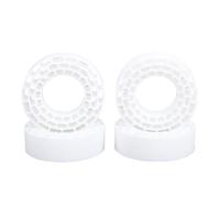 Jiawu Insertos de Neumáticos de Silicona a Prueba de Agua de 1,55 Pulgadas para Accesorios de Automóviles RC, Rellenos Interiores Suaves Huecos de Doble Capa para un Rendimiento Mejorado, 4 Piezas