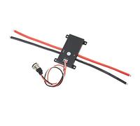Jiawu Interruptor Antichispas, 150A 90V Aleación de Aluminio Disipación de Calor ON Off Interruptor Antichispas, Inteligente con Indicador LED Llave de Bloqueo para Brazos Robóticos Robots Todoterreno