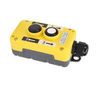 Jiawu Interruptor de Botón de Grúa de Polipasto Eléctrico Industrial a Prueba de Lluvia COB-T1, AC250V 5A 500V 2A, Controlador de Elevación de Polipasto Impermeable IP68 con Marco Retardante de