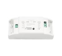 Jiawu Interruptor de relé WiFi, 8 Grupos de Tareas de Temporización Memoria de Corte de Energía V0 Clasificación de Incendio Módulo de Control Remoto de Luz Inalámbrico, Mini relé Inteligente con
