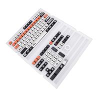 Jiawu Juego de 122 Teclas de Teclas PBT de Pudín que No Destiñen para Teclados Mecánicos, que Brillan a Través de Ellas para Jugadores y Usuarios Diarios