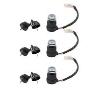 Jiawu Juego de 3 Interruptores de Encendido del Generador de Gas de Alto Rendimiento con 2 Llaves, Apto para Modelos 186F 170F. Fácil Instalación para un Reemplazo Oportuno