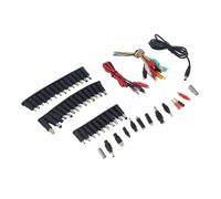 Jiawu Juego de 58 Adaptadores de Cargador de Corriente para Portátil, Fuente de Alimentación Universal de CC para DELL, Enchufe Hembra de 5,5 X 2,1 Mm, Voltaje Ajustable de 12 a 24 V con Estuche de
