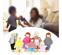 Jiawu Juego de Marionetas de Dedo de Muñecas de Teatro para Bebés de Felpa Suave, Juguetes Educativos de Marionetas de Dedo de Dibujos Animados para Regalo de Niños, 7.9x6.3 Pulgadas, Paquete de 6/7