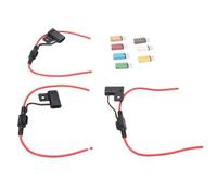 Jiawu Juego de Portafusibles de Disyuntor de Reinicio Automático Duradero con Fusibles de Reinicio Automático E71 para Barcos, Vehículos Recreativos, Vehículos Recreativos, Camiones, 3 Portafusibles